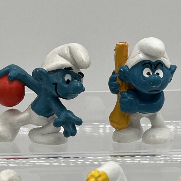 Vintage Smurfs Smurfette Smurf PVC Figures Lot of 7 Schleich Peyo - Picture 2 of 14